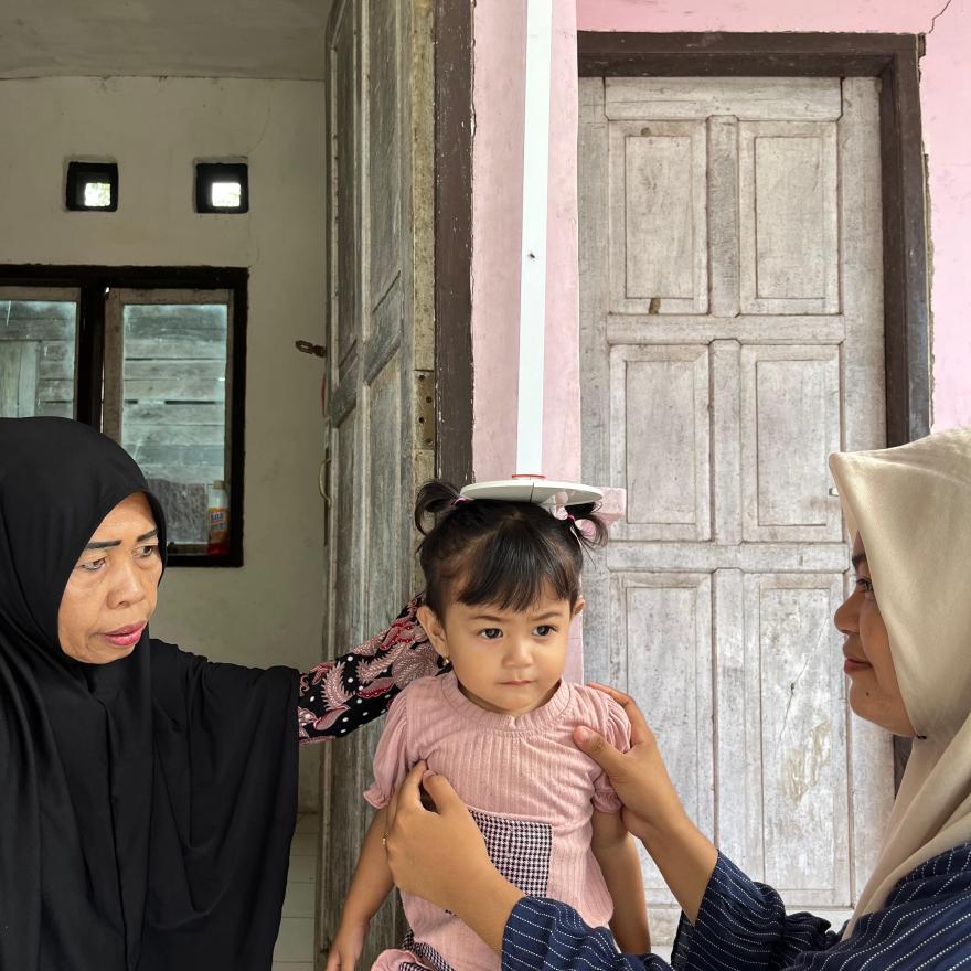 Kegiatan Posyandu Cempaka 2 Penimbangan dan Pengukuran Bayi dan Balita serta Pemeriksaan Lansia