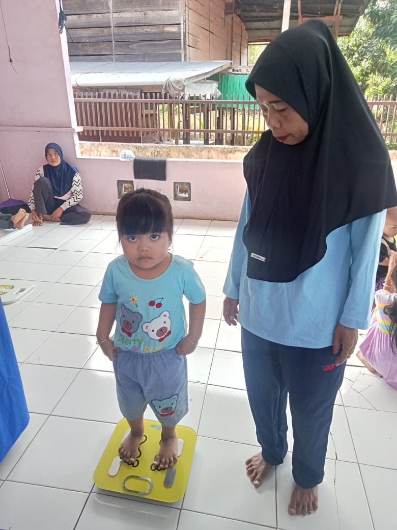 Kegiatan Posyandu Cempaka 2 Penimbangan dan Pengukuran Bayi dan Balita