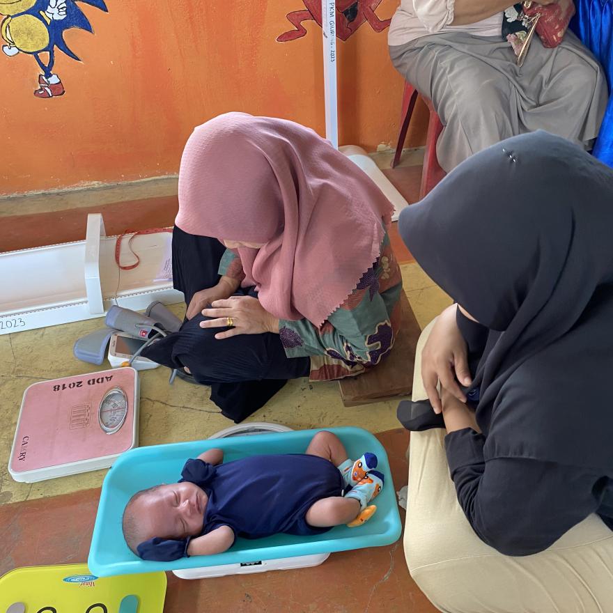 Kegiatan Posyandu Cempaka 1 Penimbangan dan Pengukuran Bayi dan Balita serta Pemeriksaan Lansia